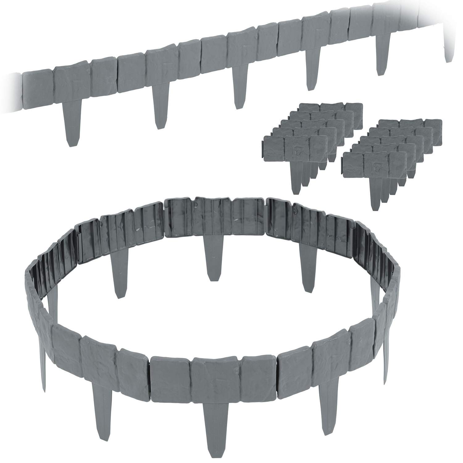 Plonos havekant 250 cm PL-962 grå