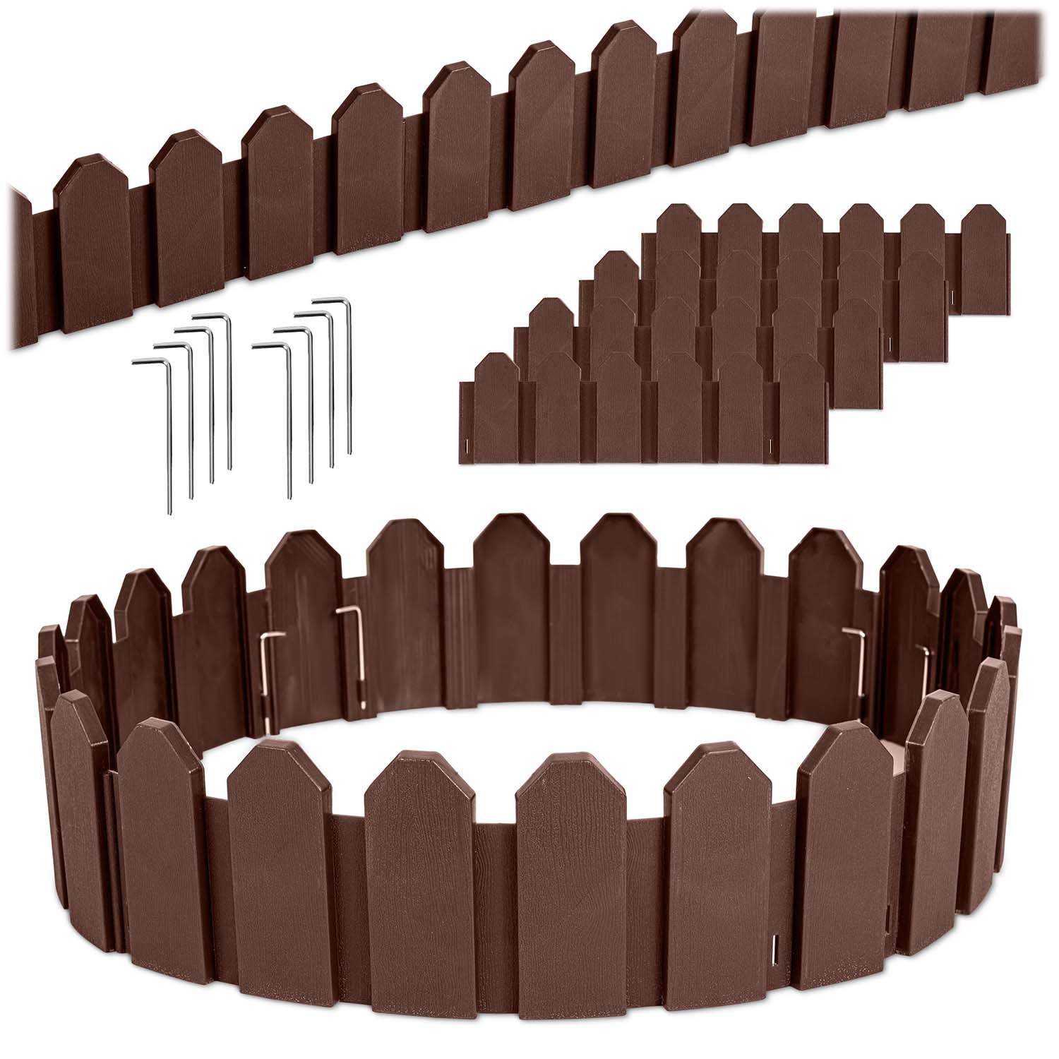 Plonos havekant 240 cm PL-960 brun