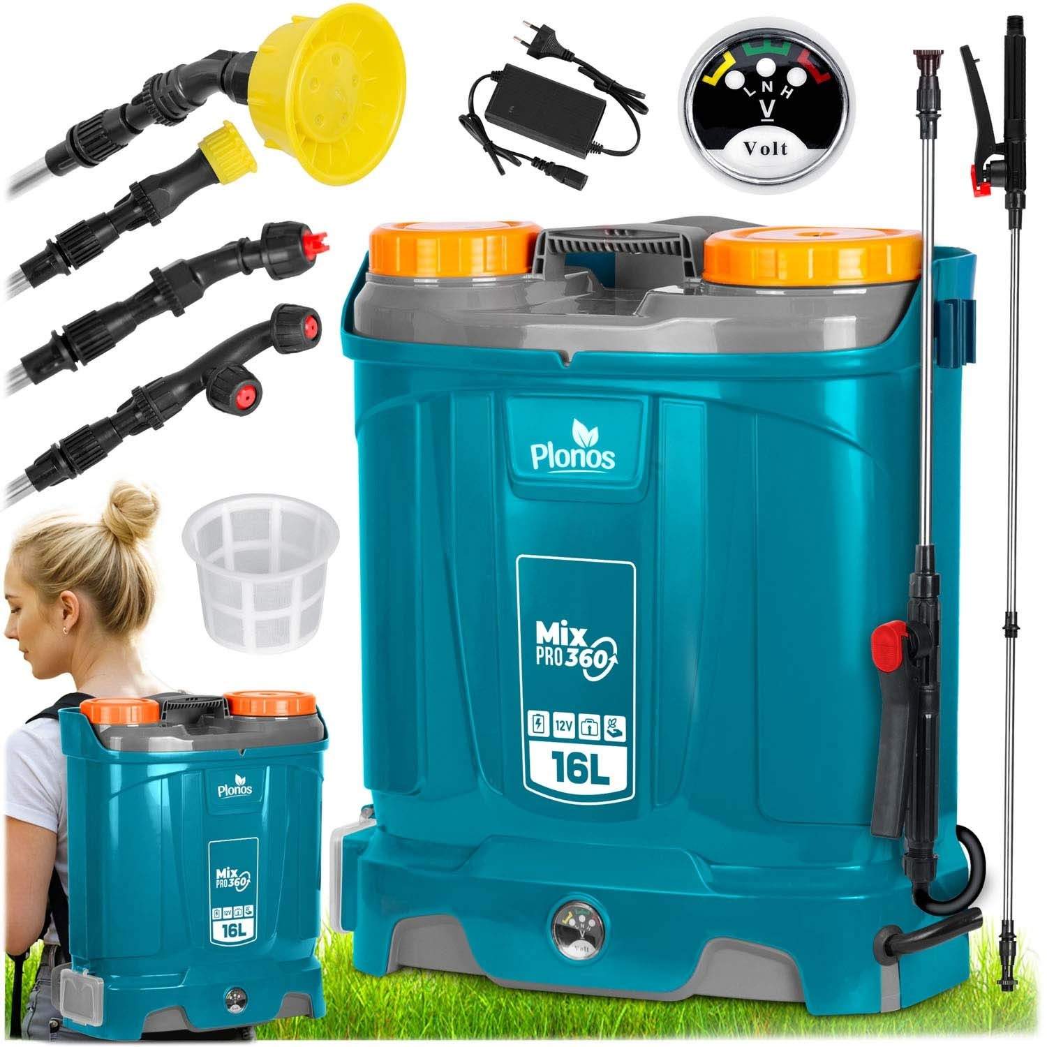 Batteridrevet sprøjte med blander Plonos PL-604