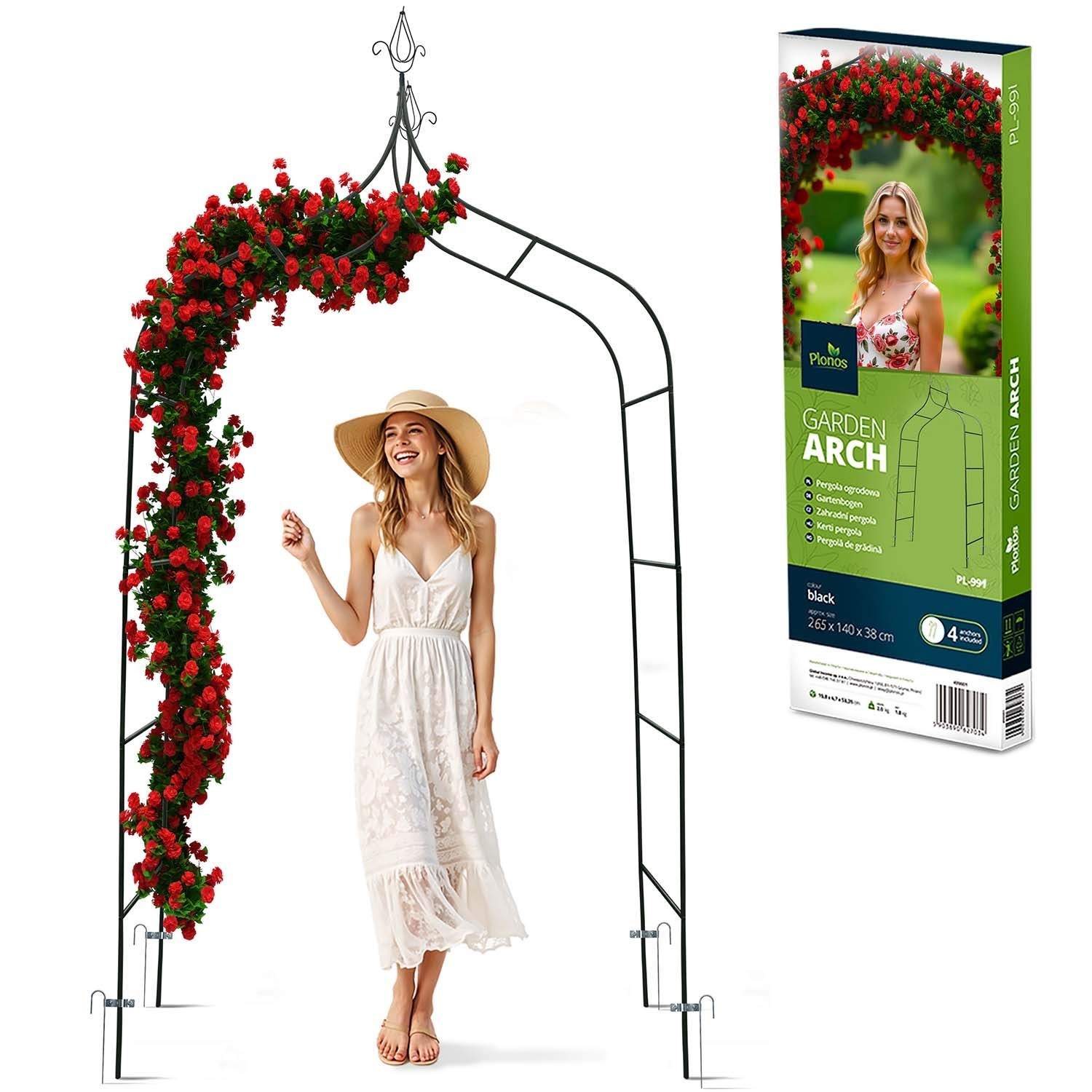 Puutarha pergola kaari 265 cm Plonos PL-991