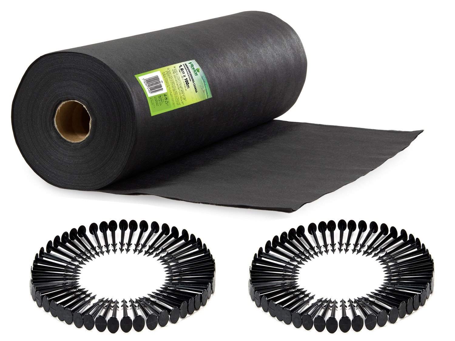 Have agrotekstil 1,6 m x 100 m + 100 Plonos pløkker