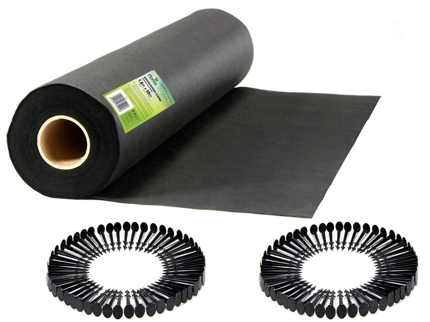 Have agrotekstil 1,6 m x 50 m + 100 Plonos pløkker
