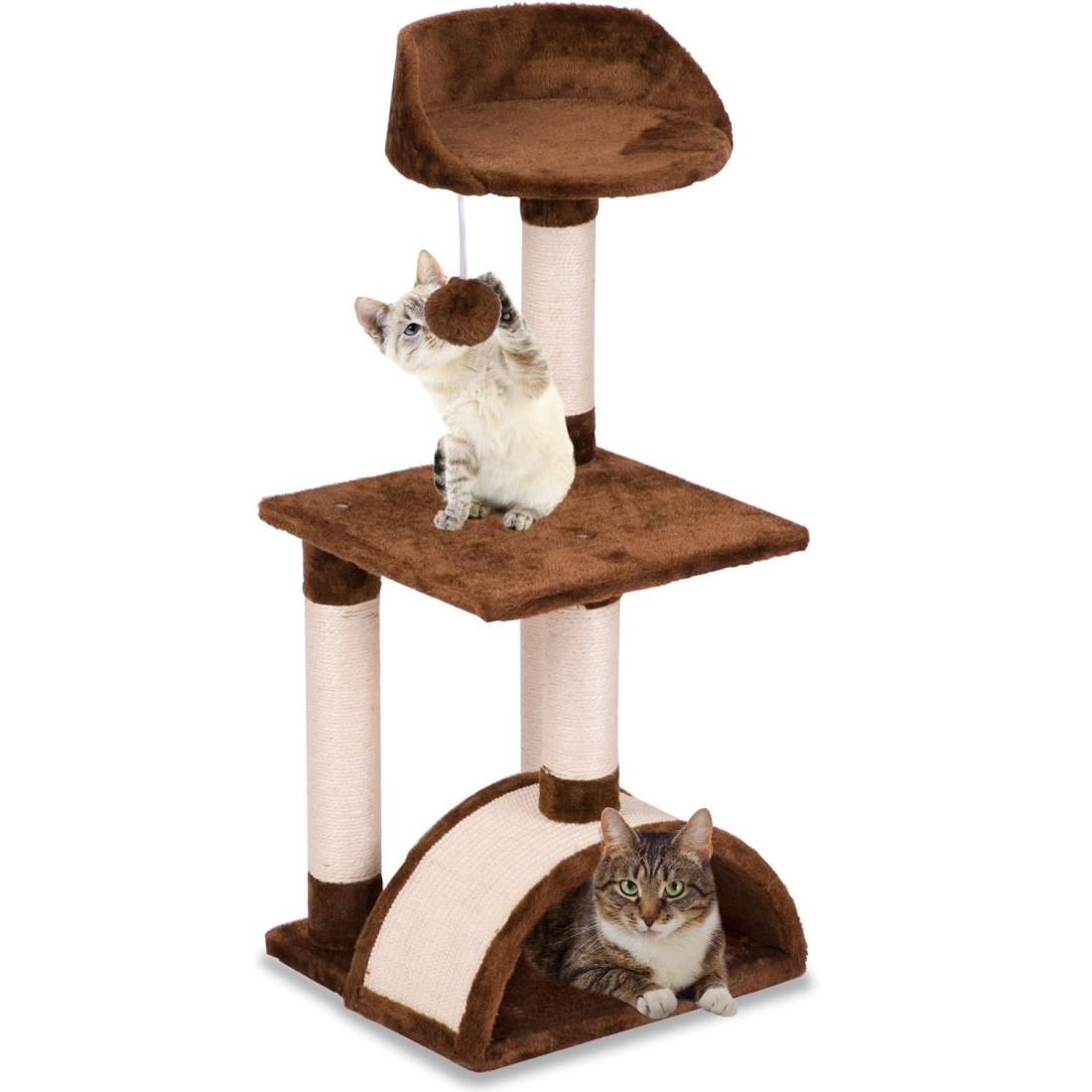 Skrapstolpe, katthus 83 cm DR-256 brun Pethaus