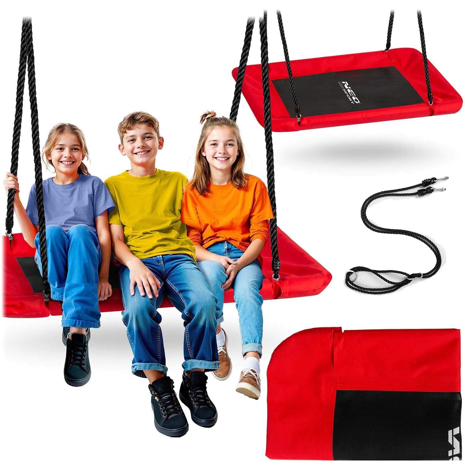 Rektangulær storkeredegynge Neo-Sport Swingo 110 x 70 cm