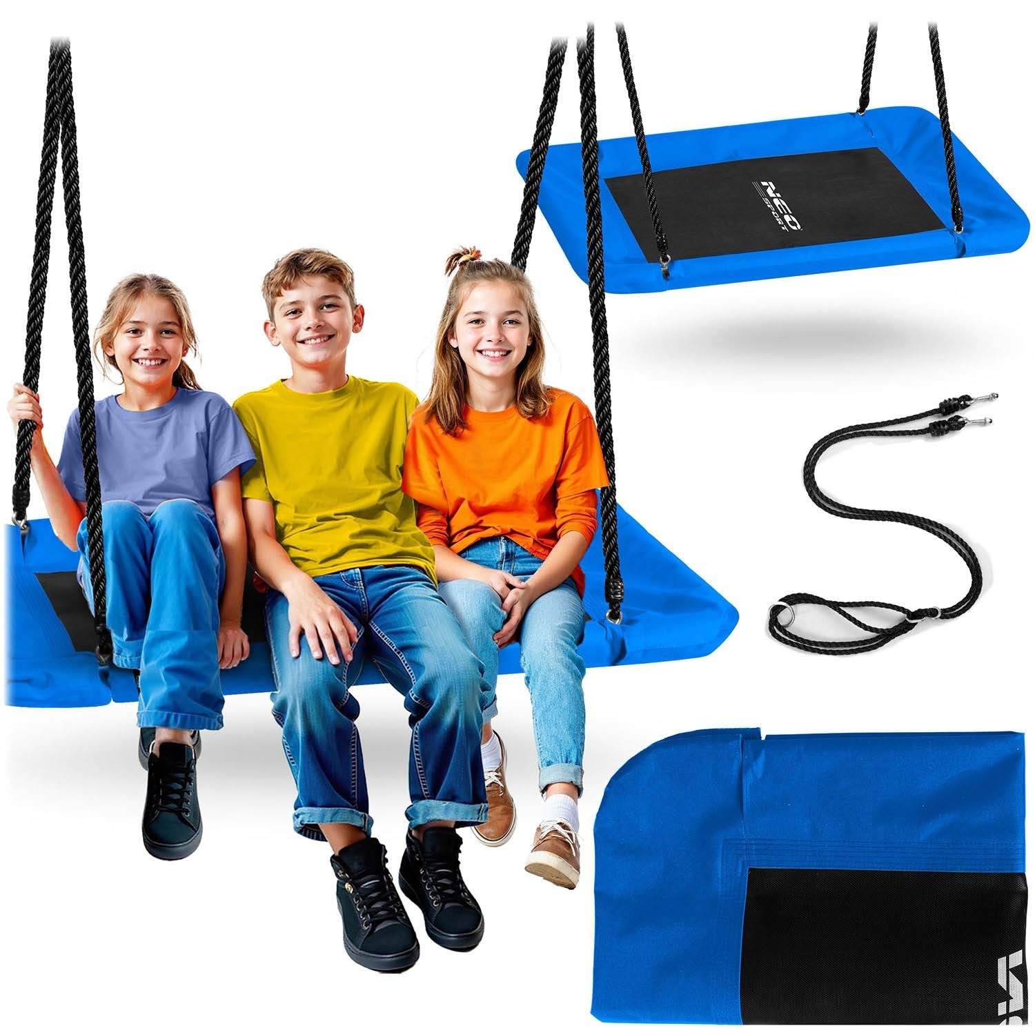 Rektangulær storkeredegynge Neo-Sport Swingo 110 x 70 cm