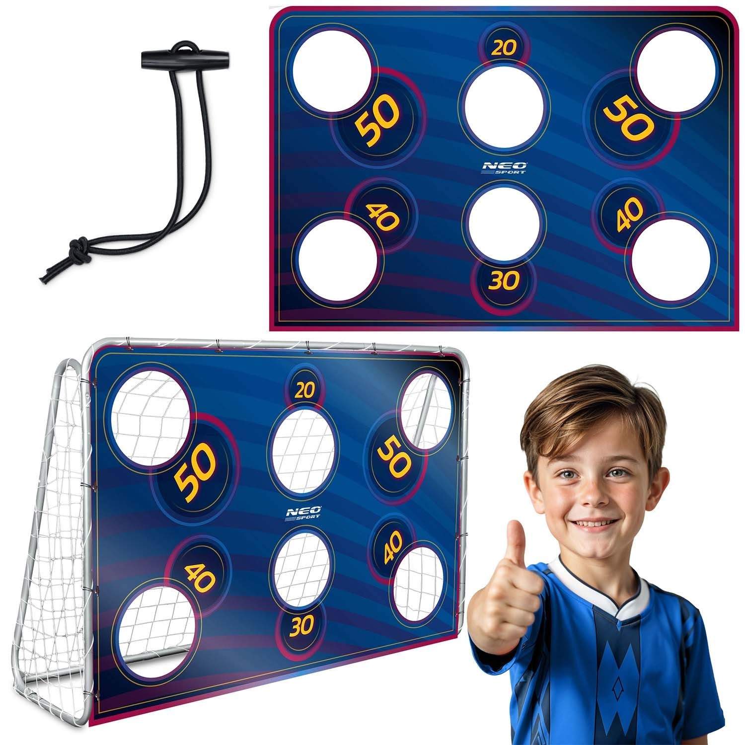 Neo-Sport målpræcisionsmåtte 215 x 150 cm