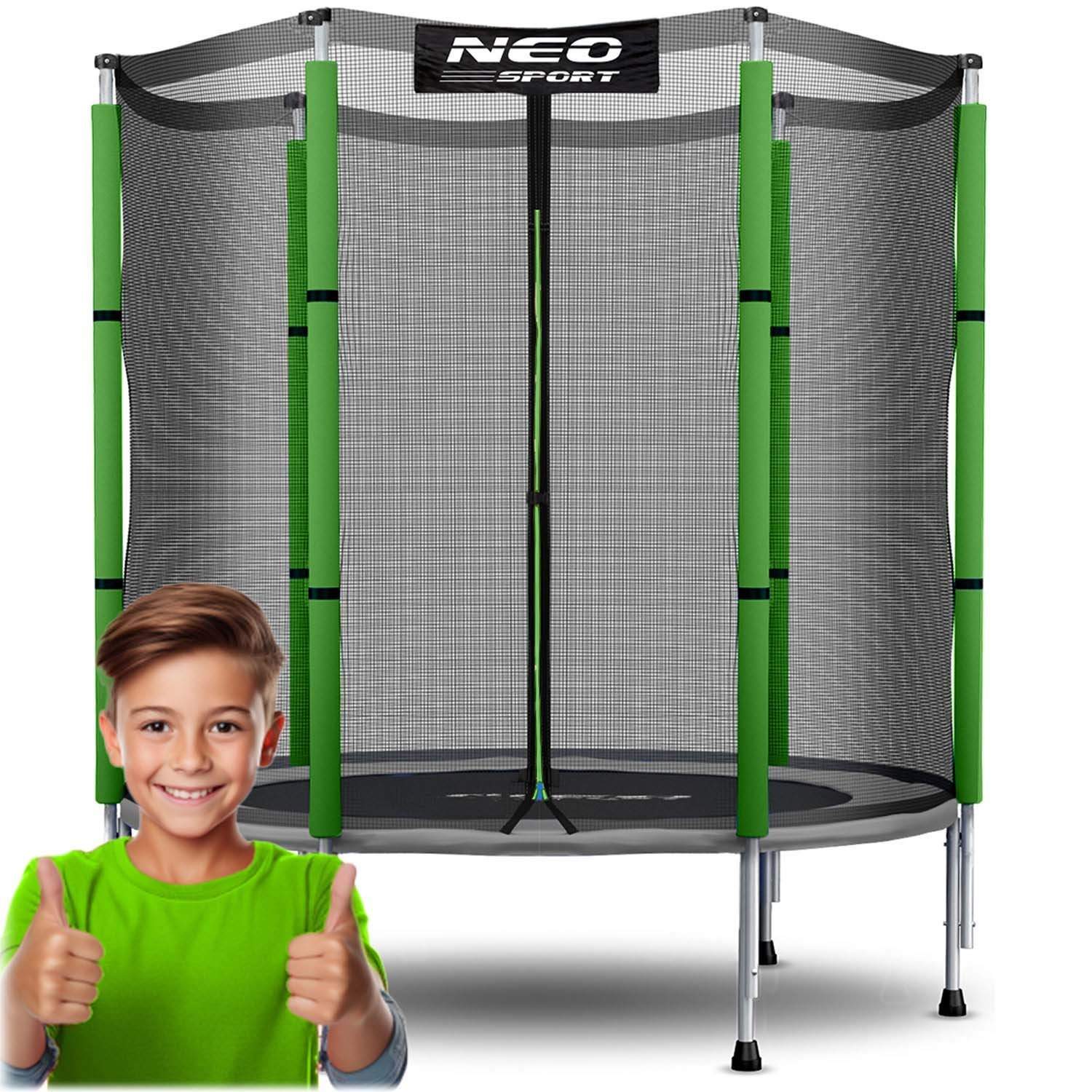Lasten puutarhatrampoliini 140 cm 4,5 jalkaa Neo-Sport