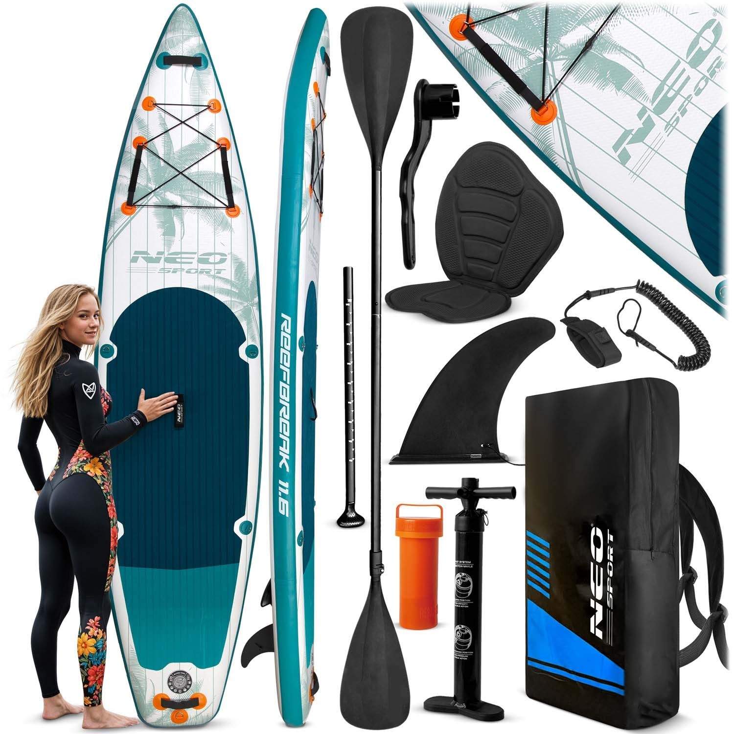 Reefbreak SUP-bräda 350 x 81 x 15 cm Neo-Sport 170305 | Elektronik - Tillbehör Mobil & Surfplatta - Mobiltillbehör - Mobilkablar - Tillbehör | Pryloteket