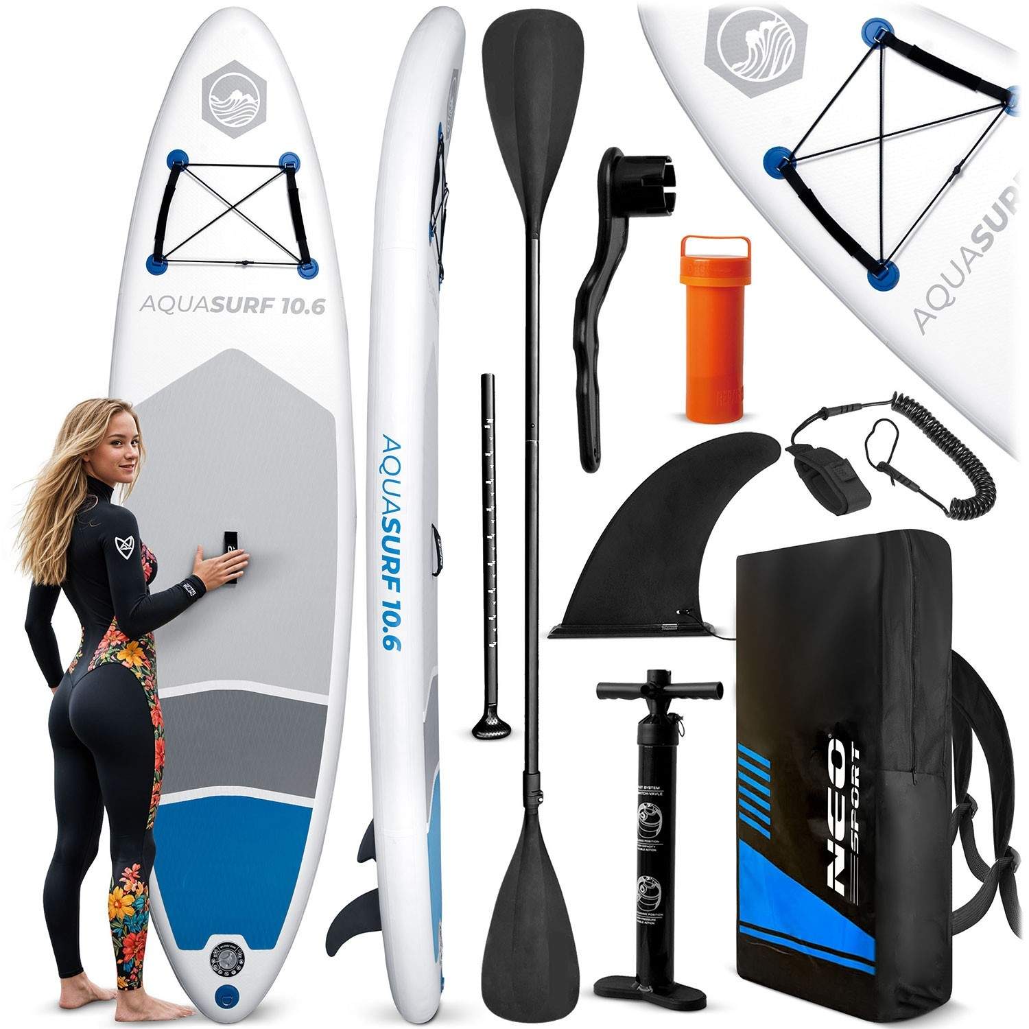 Aquasurf SUP-lauta 320 x 84 x 15 cm Neo-Sport 170200