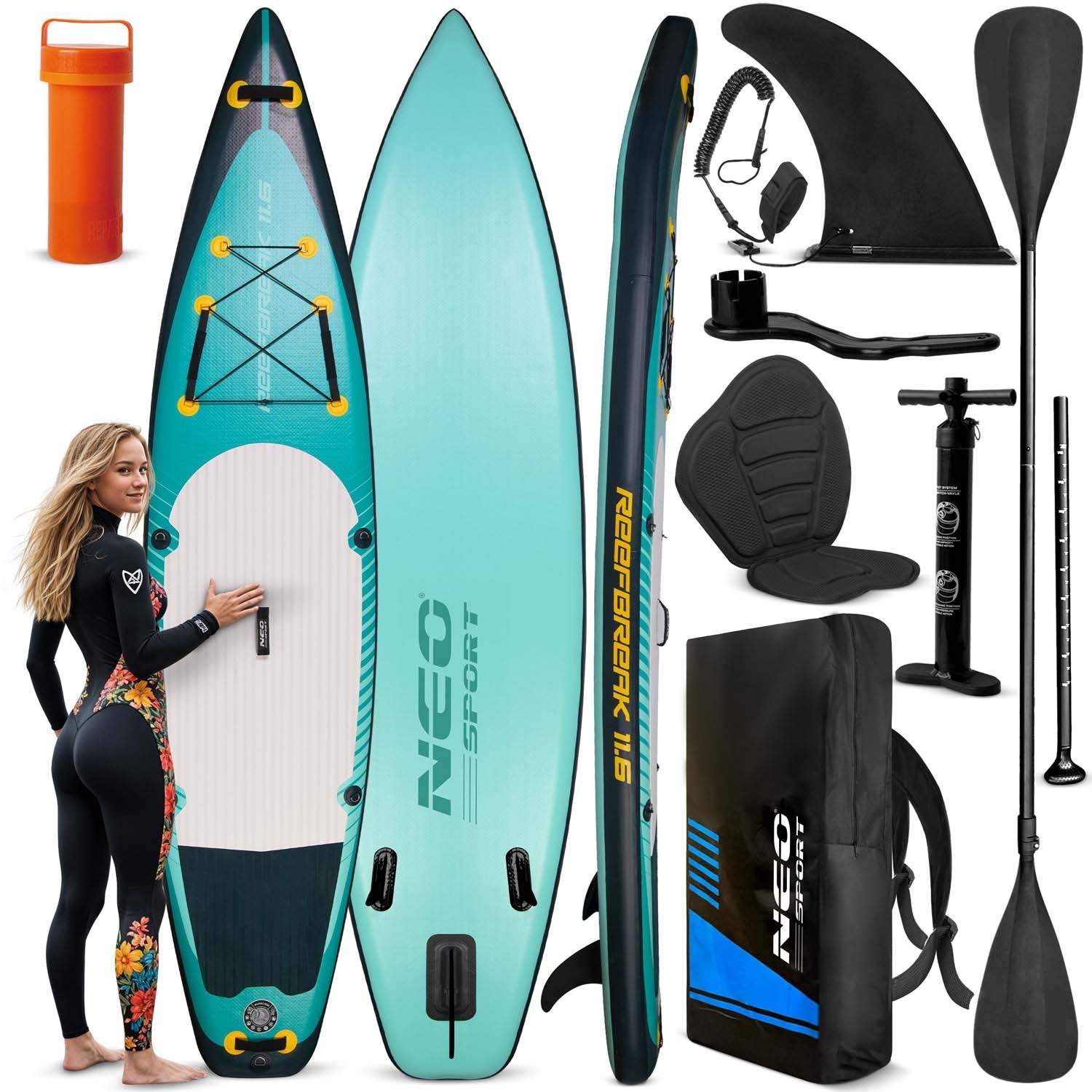 Reefbreak SUP board 350 x 81 x 15 cm Neo-Sport 170303