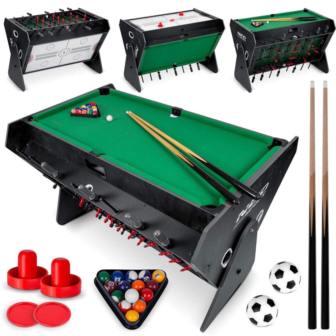 Neo-Sport NS-449 3-i-1 roterande spelbord | Elektronik - Speltillbehör | Pryloteket