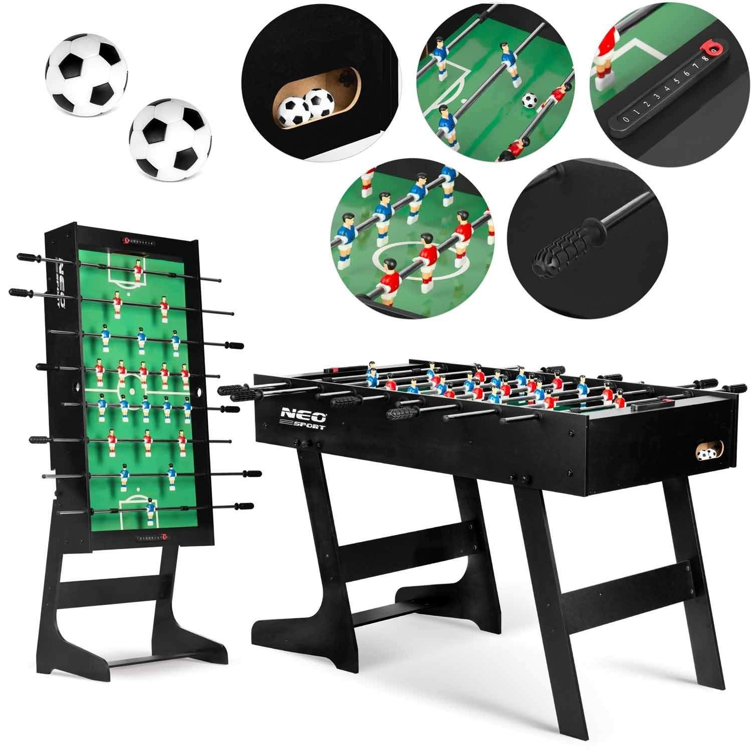 Neosport Foosball Bord 121 x 61 x 80 cm NS-803 Svart | Hem & Hobby | Pryloteket