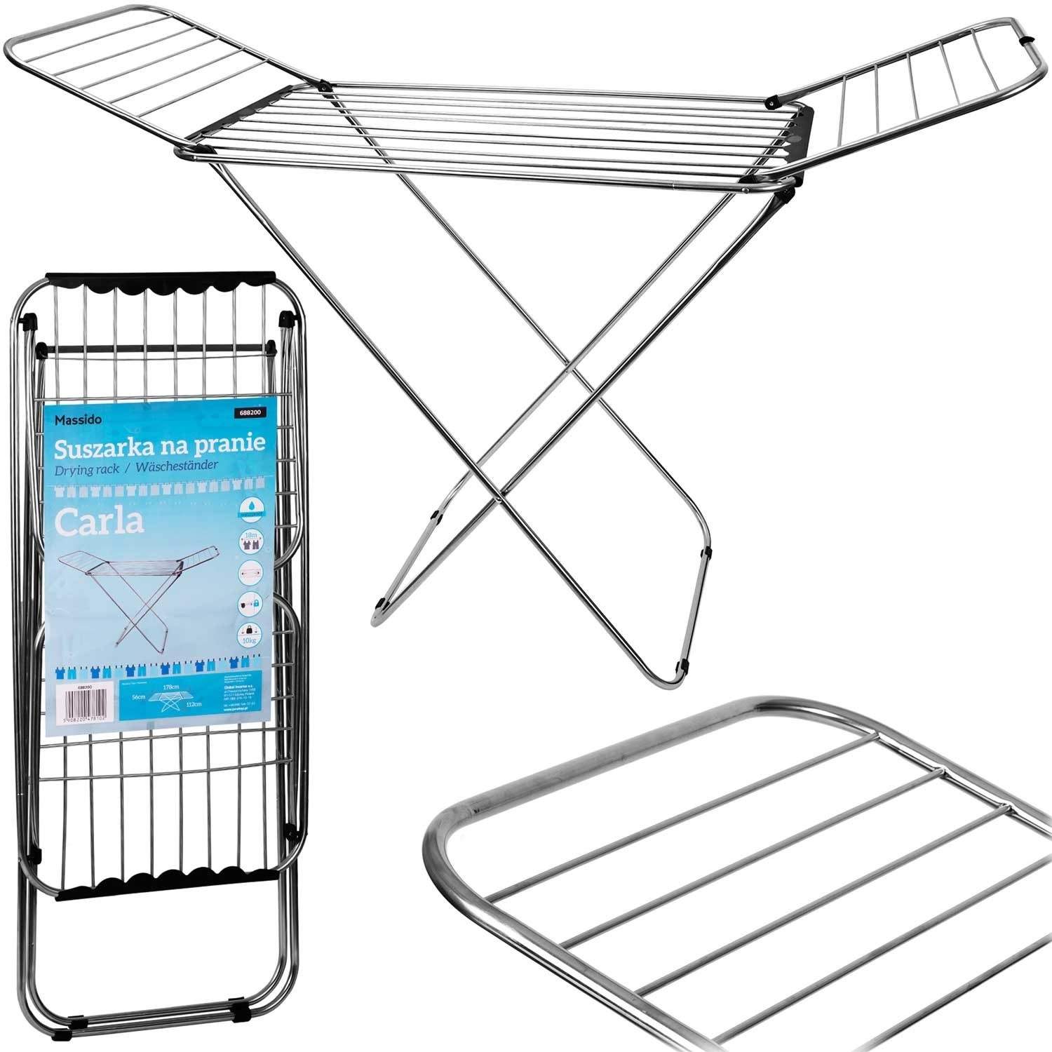 Carla foldbar stående tørretumbler, 18 meter