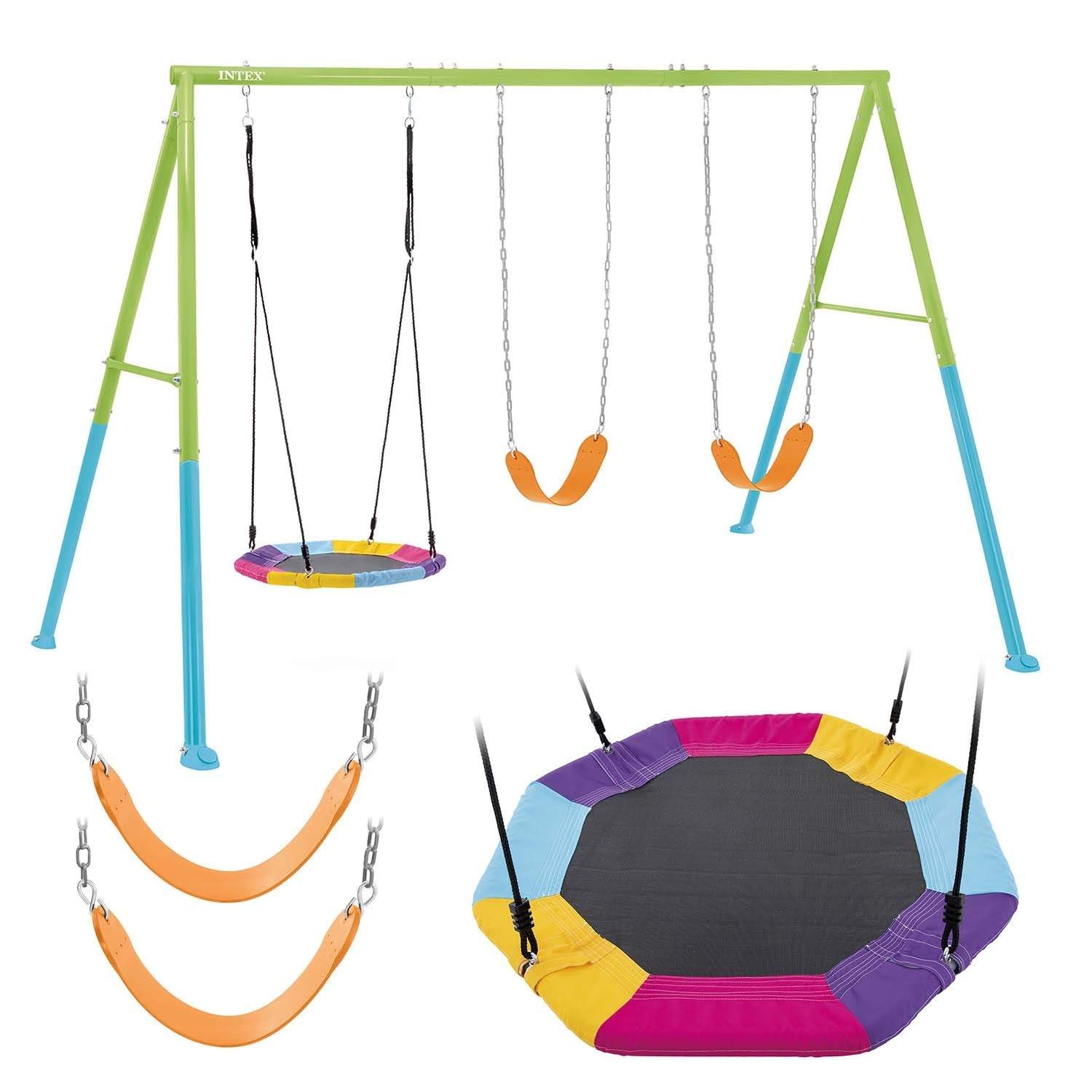 Triple gynge legeplads storkerede Intex 44133