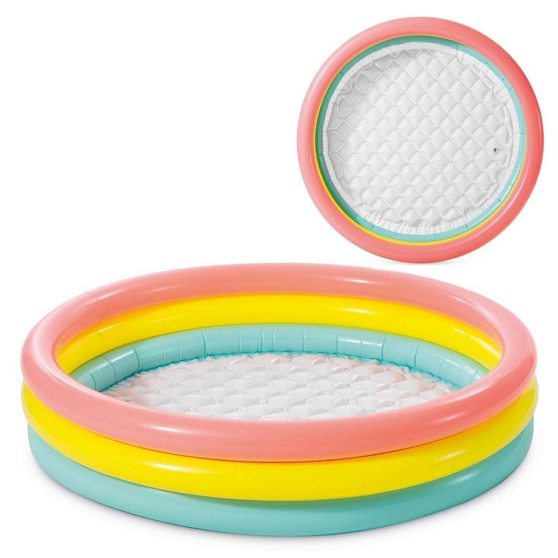 Oppustelig brusebakke 3 farver 114 x 25 cm INTEX 57412