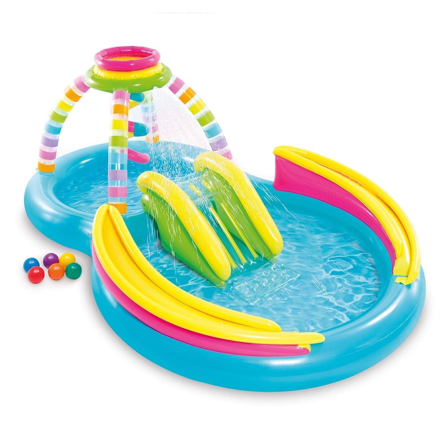 Rainbow Intex 56137 oppustelig legeplads
