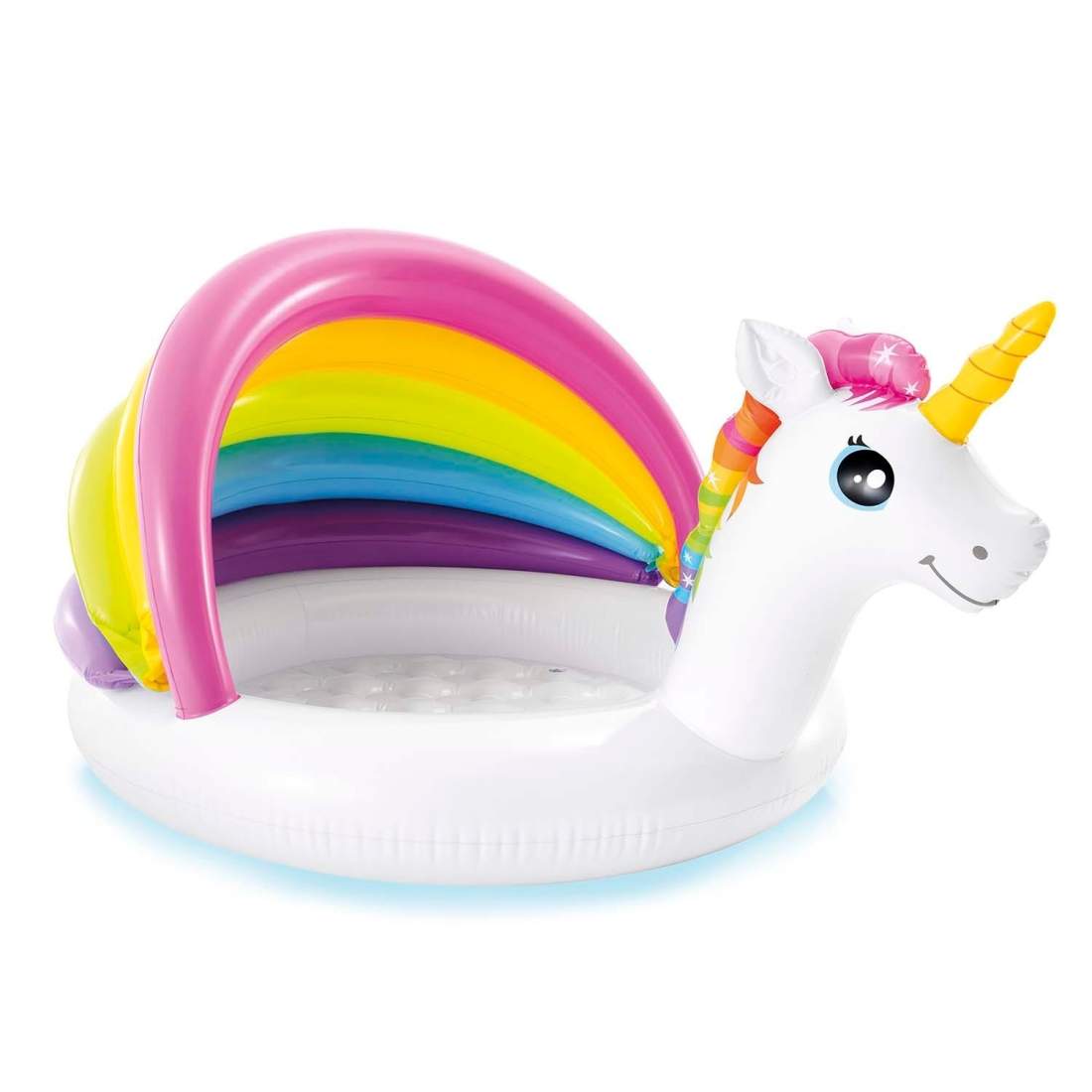 Uppblåsbar plaskdamm Unicorn 127 x 102 x 69 cm INTEX 57113 | Leksaker & Spel - Leksaker - Bad- & Vattenlek - Barnpool | Pryloteket