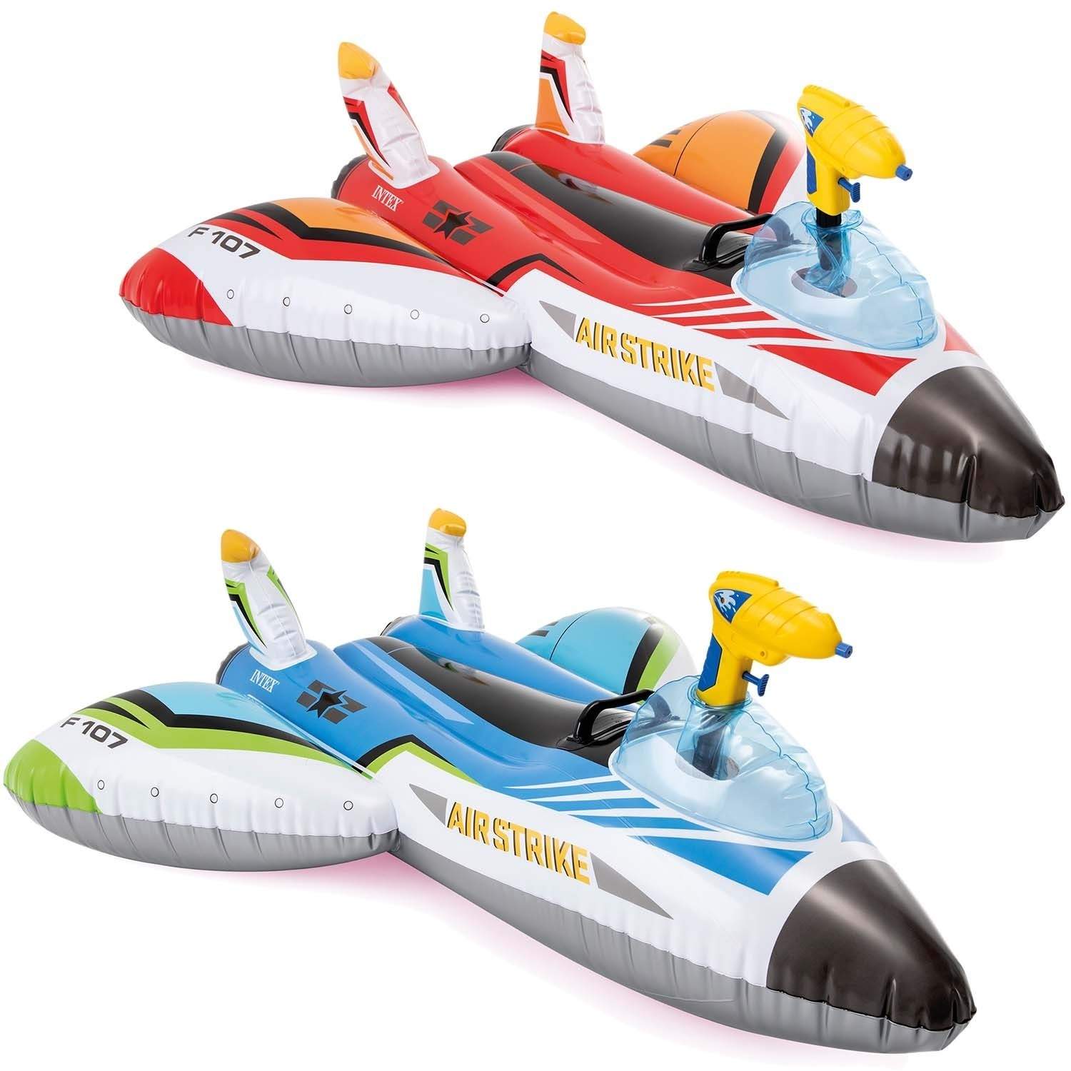 Oppusteligt fly med INTEX 57536 blå kanon