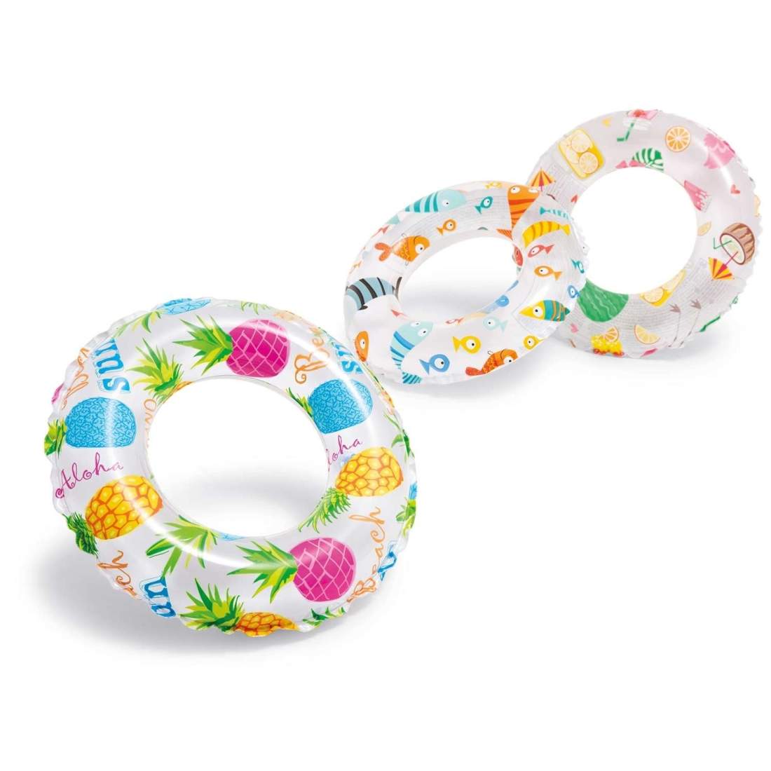 Simring tre mönster 51 cm INTEX 59230 ananas | Hem & Hobby | Pryloteket