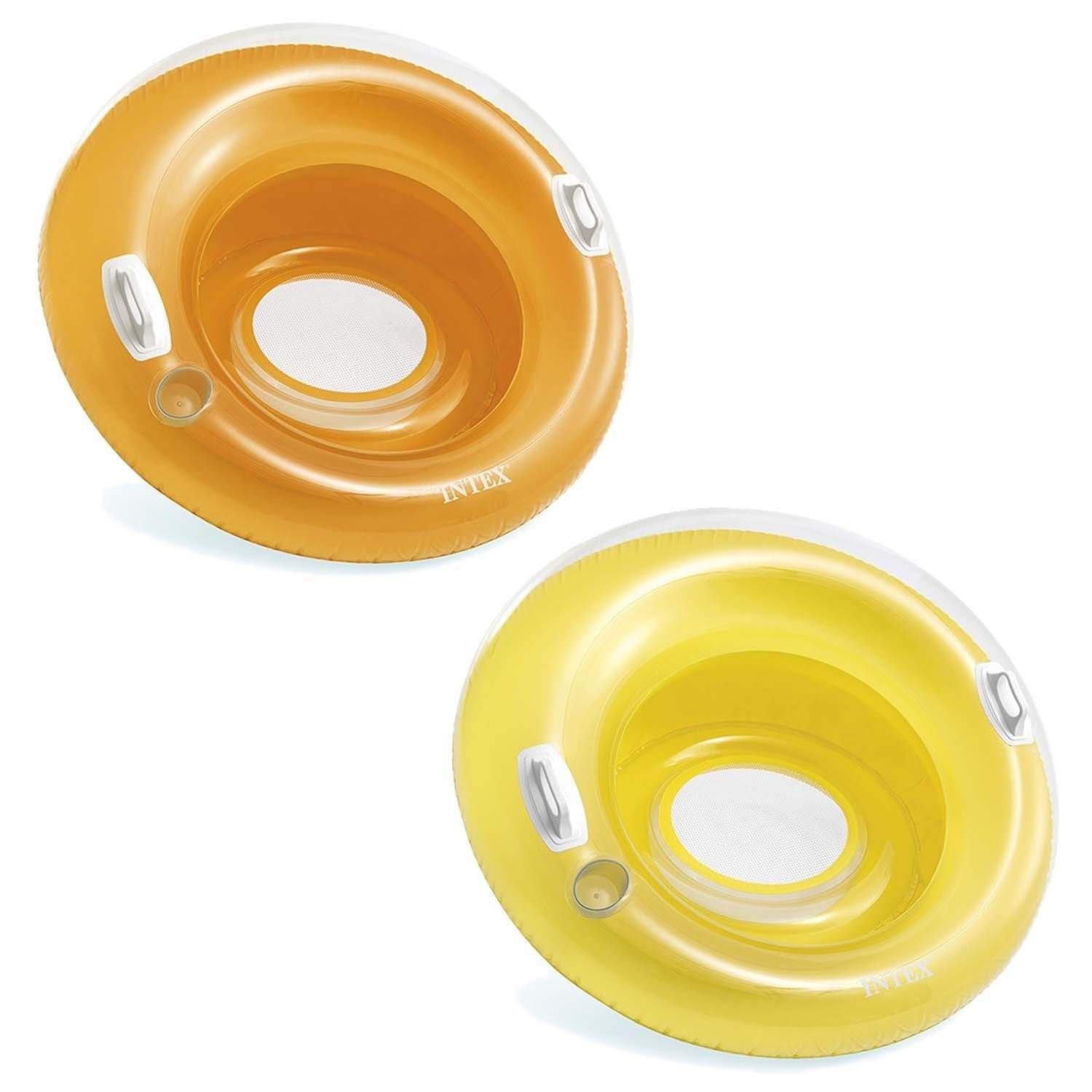 Oppustelig stol med håndtag 119 cm INTEX 58883 orange