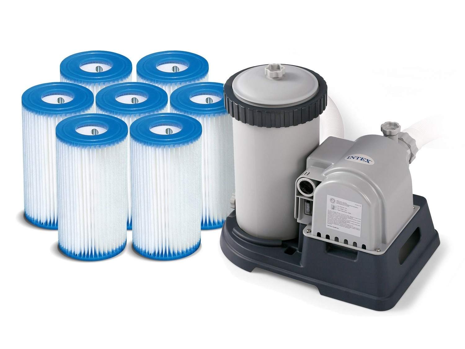 Filterpumpe til svømmebassiner 9463L/h INTEX 28634 / 29005 + 7 filtre!