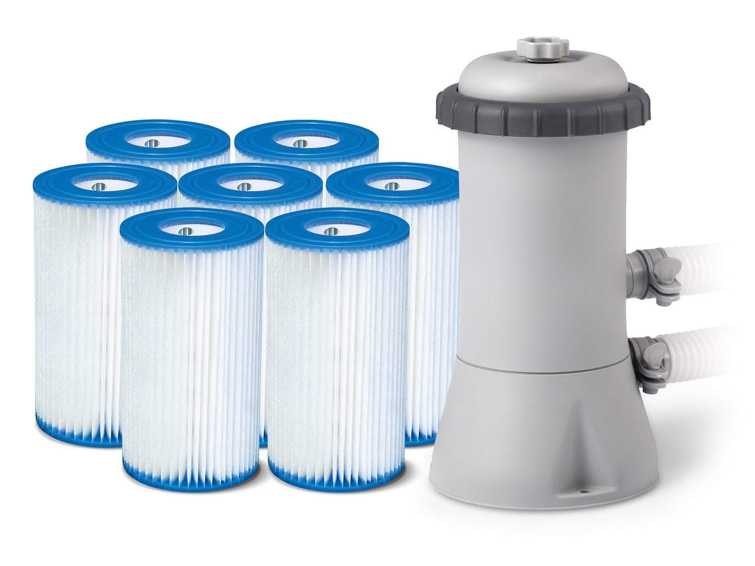 Filterpumpe til svømmebassiner 2006L/h INTEX 28604 / 29000 + 7 filtre!