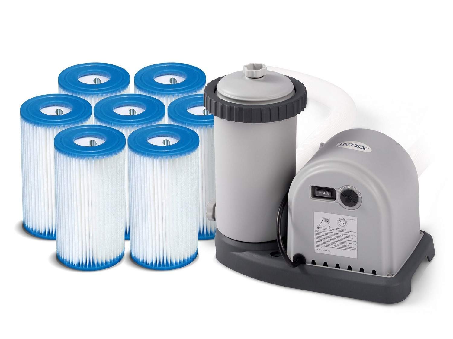 Filterpumpe til svømmebassiner 5678L/h INTEX 28636 / 29000 + 7 filtre!
