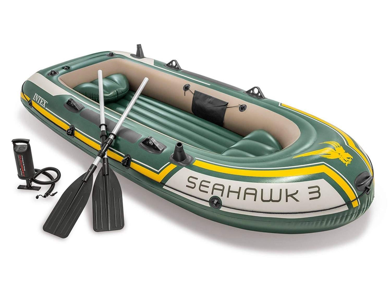 Uppblåsbar båt Seahawk 3 - 295 x 137 x 43 cm INTEX 68380 | Leksaker & Spel - Leksaker - Bad- & Vattenlek - Uppblåsbart | Pryloteket