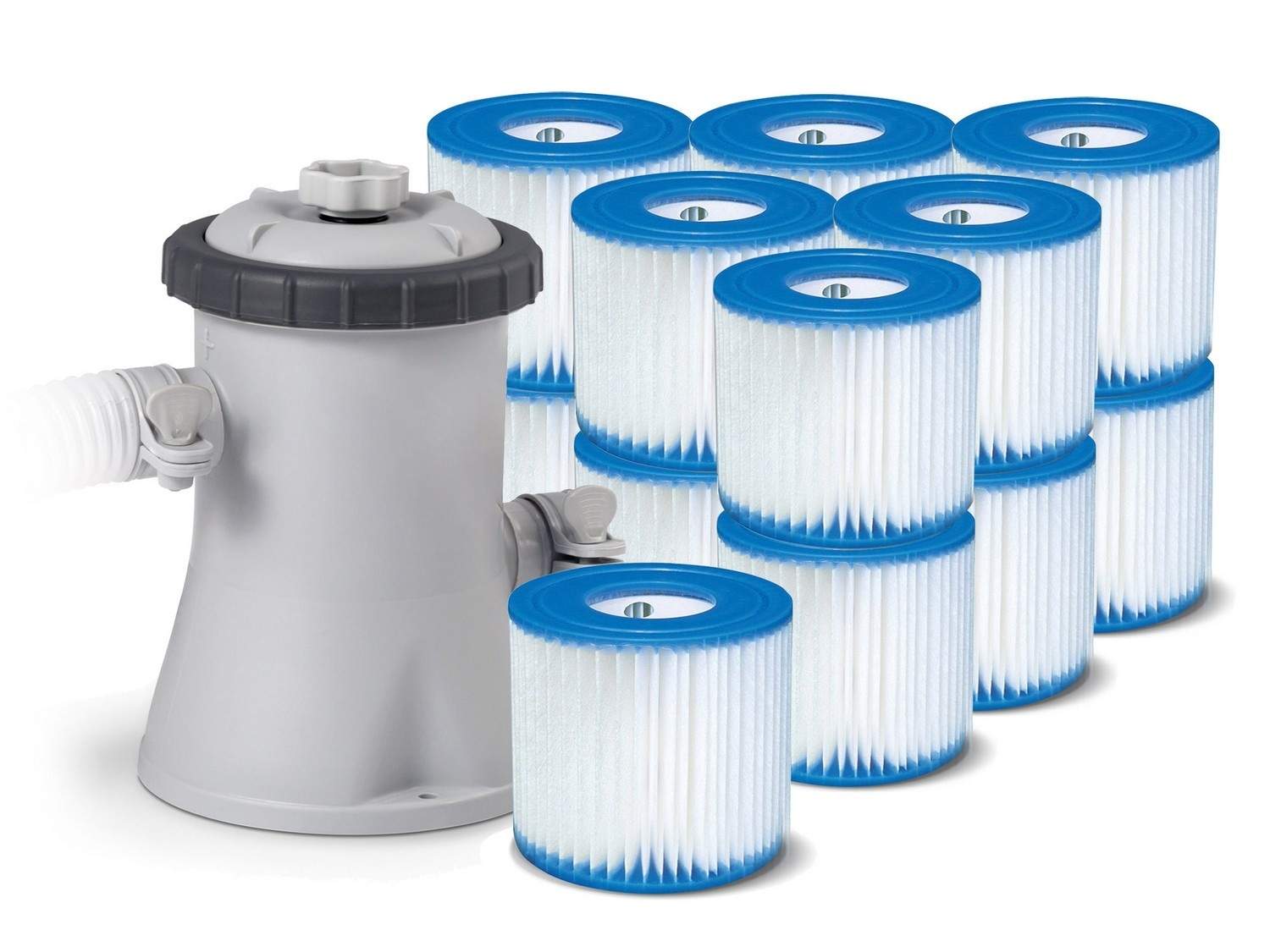 Filterpumpe til svømmebassiner 1250L/h INTEX 28602 / 29007 + 13 filtre!