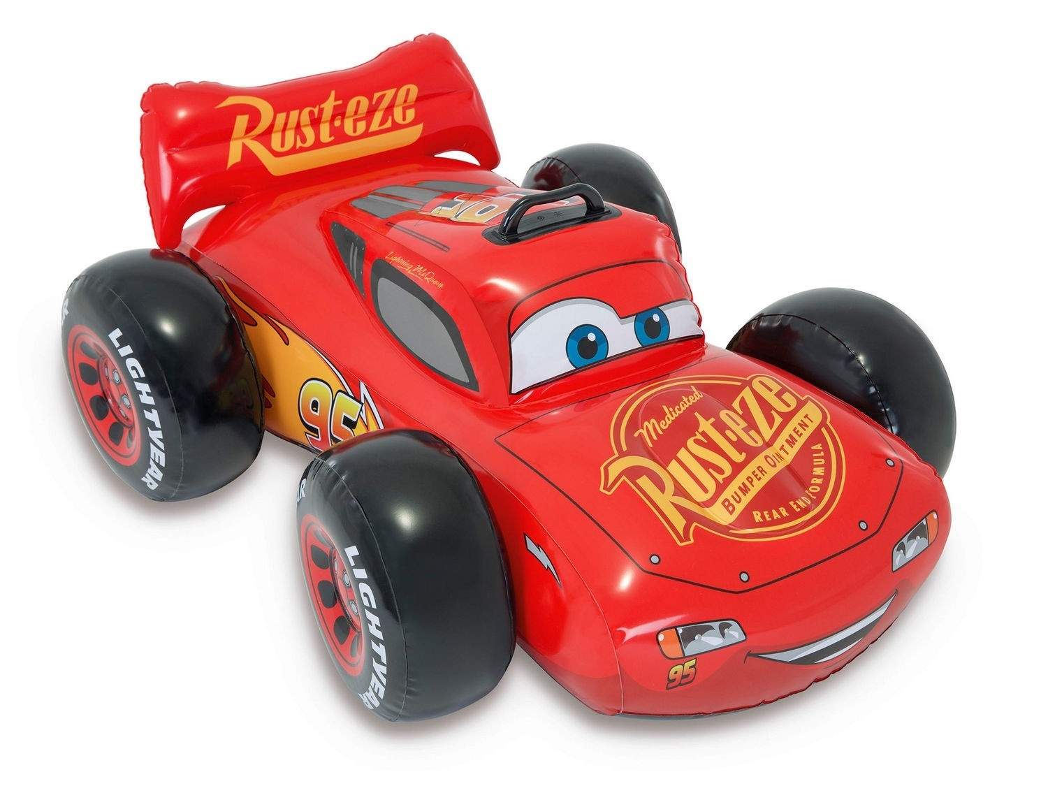 Oppusteligt svømmelegetøj Biler 109 x 84 cm INTEX 57516