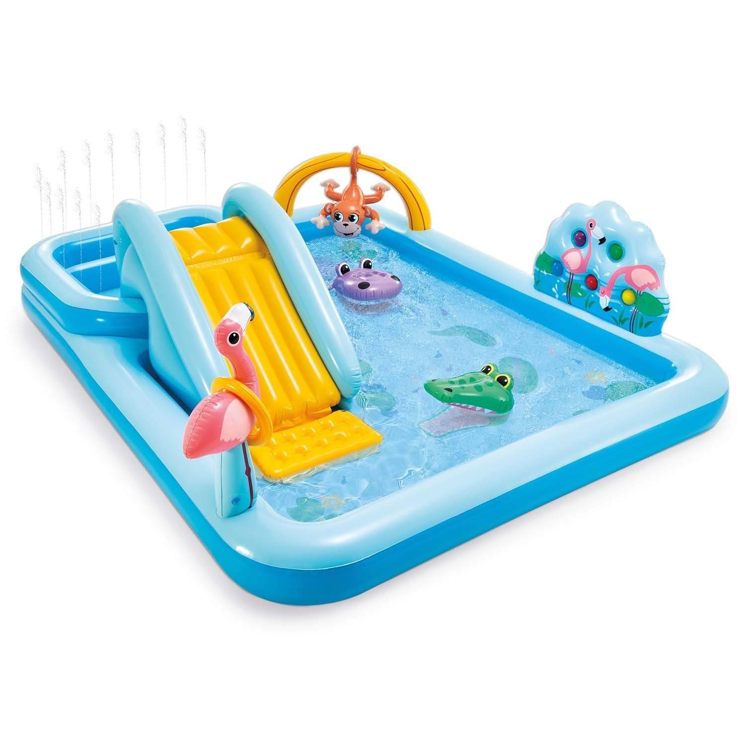 Oppustelig legeplads Jungle 244 x 198 x 71 cm Intex 57161