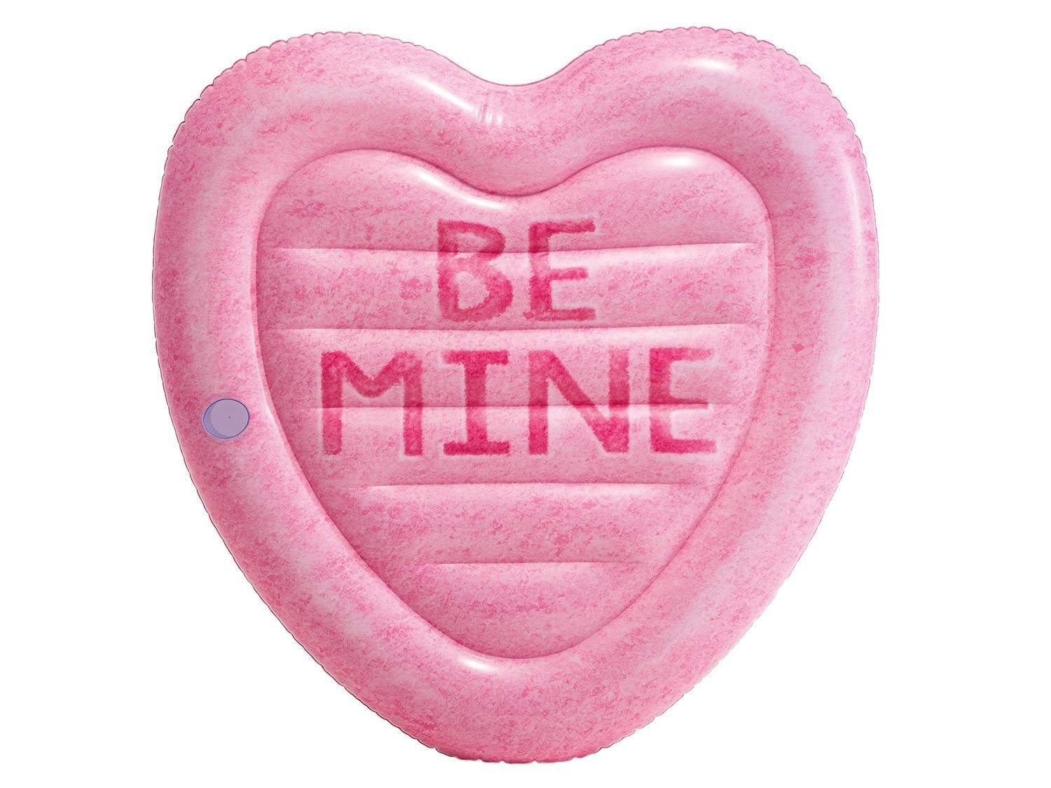 Uppblåsbar strandmadrass Candy heart 145 x 142 cm INTEX 58789 | Hem & Hobby | Pryloteket