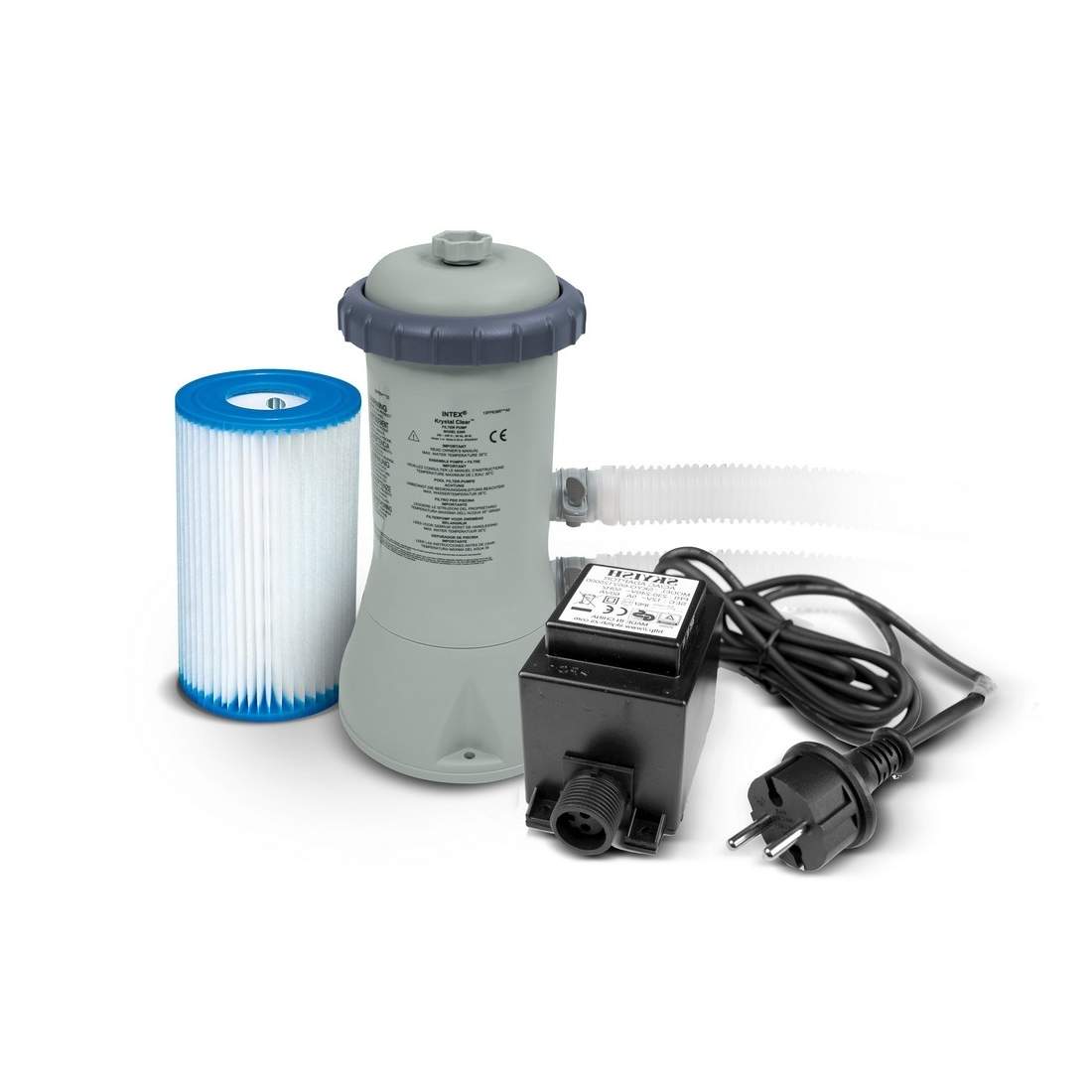 Poolfilterpump + transformator 12V 3407L/timme INTEX 28638GS | Hem & Hobby | Pryloteket