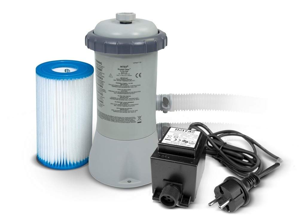 Pool filter pumpe + transformer 12V 2271L/time INTEX 28604GS