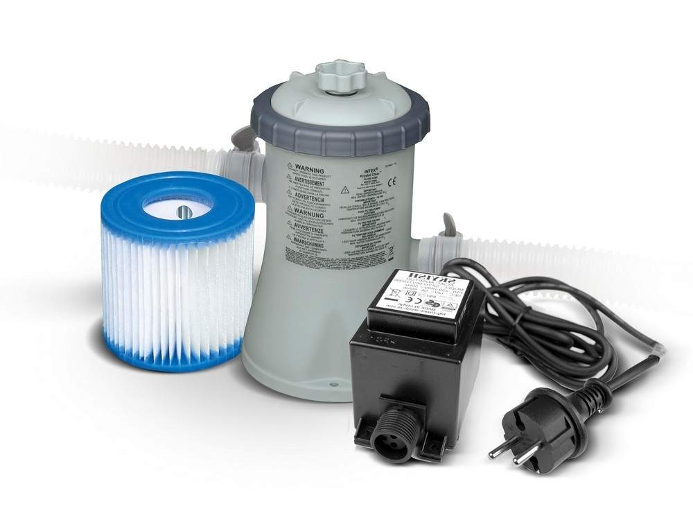 Poolfilterpumpe + transformer 12V 1250 l/h INTEX 28602GS