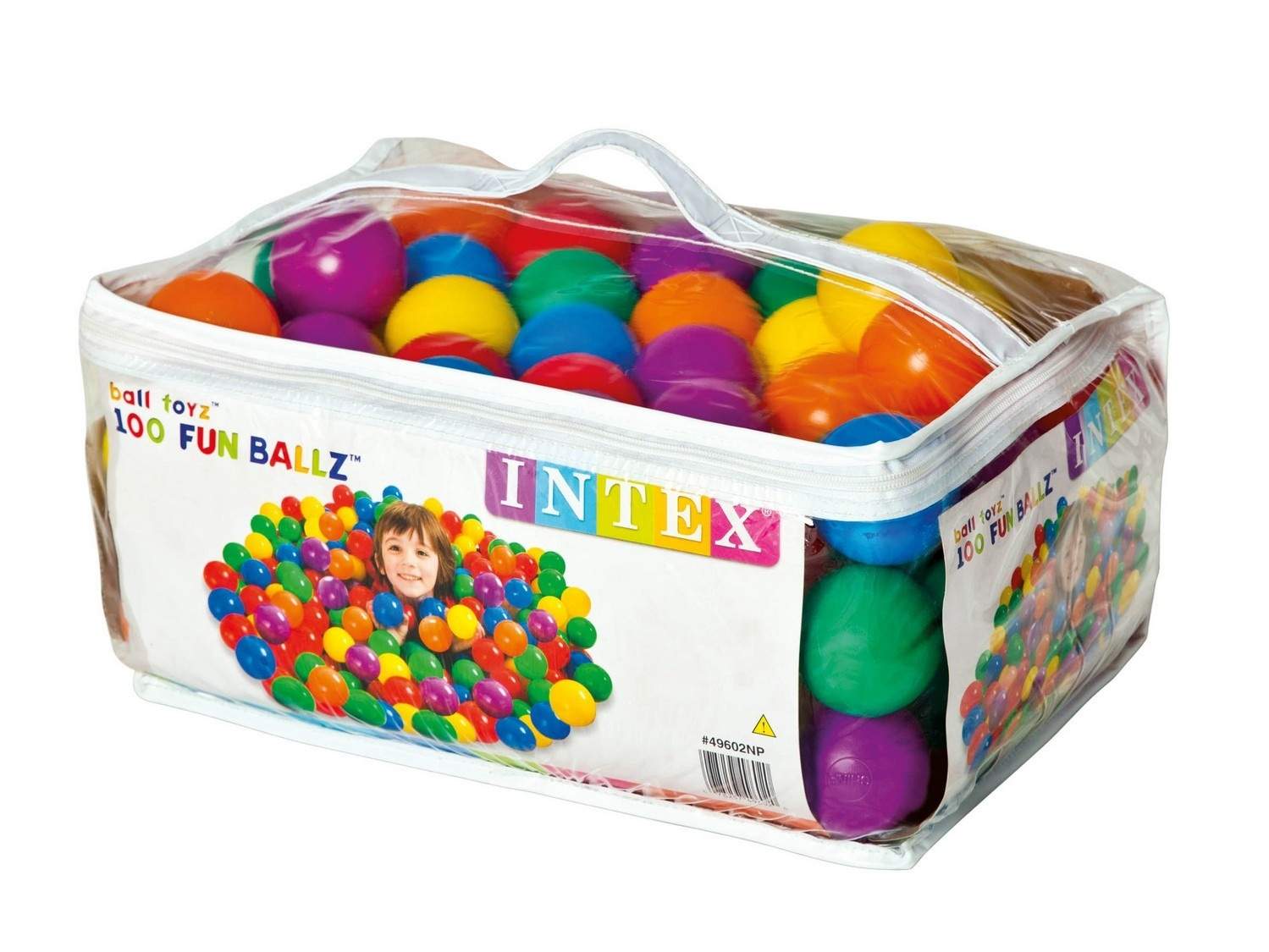 100 bolde til svømmehallen, soppebassinet, legepladsen, INTEX 49602