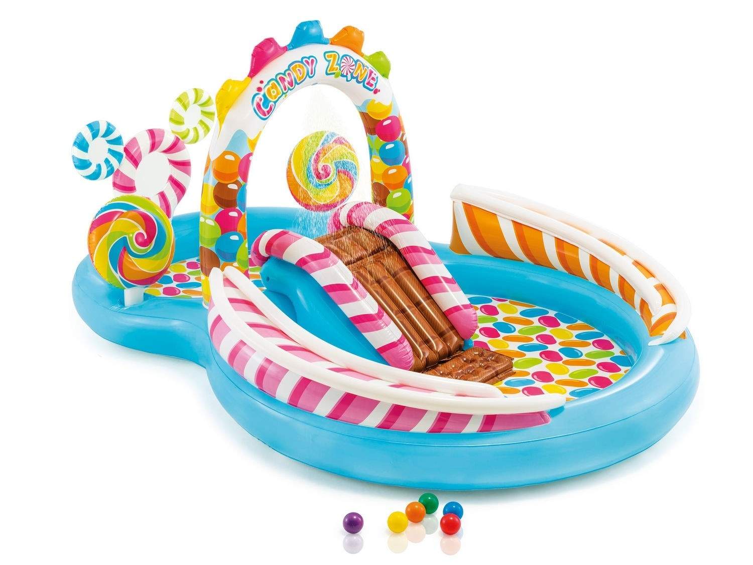 Oppustelig legeplads Candy 295 x 191 x 130 cm INTEX 57149