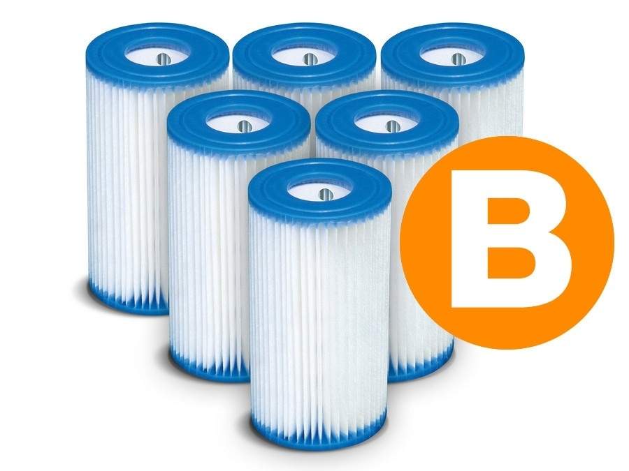 Pumpefiltersæt, Type B, 6 stk. INTEX 29005 x6