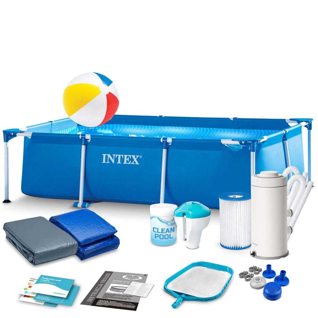 Ram trädgårdspool 260 x 160 x 65 cm 15 i 1 INTEX 28271 | Elektronik - Tillbehör Mobil & Surfplatta - Mobiltillbehör - Mobilkablar - Tillbehör | Pryloteket