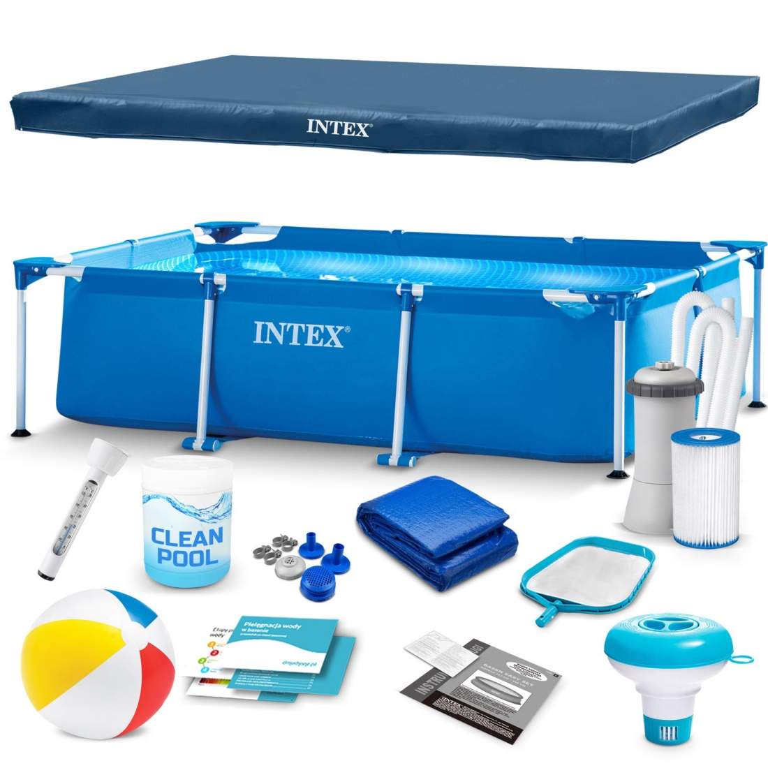 Ram trädgårdspool 300 x 200 x 75 cm 15 i 1 INTEX 28272 | Elektronik - Tillbehör Mobil & Surfplatta - Mobiltillbehör - Mobilkablar - Tillbehör | Pryloteket