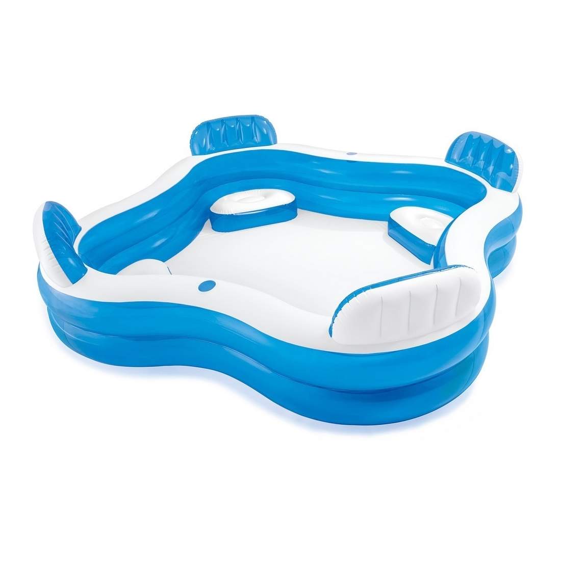 Uppblåsbar pool med sittplatser 229 x 229 x 66 cm INTEX 56475 | Hem & Hobby | Pryloteket