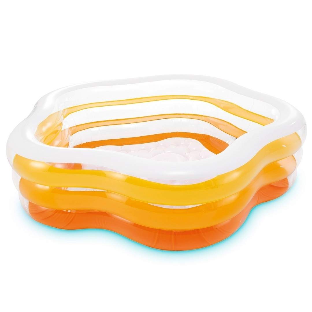 Oppustelig pool 4 farver 185 x 180 x 53 cm INTEX 56495