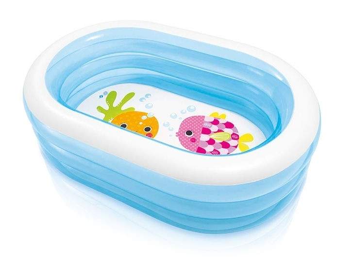 Oppustelig pool, oval 163 x 107 x 46 cm INTEX 57482