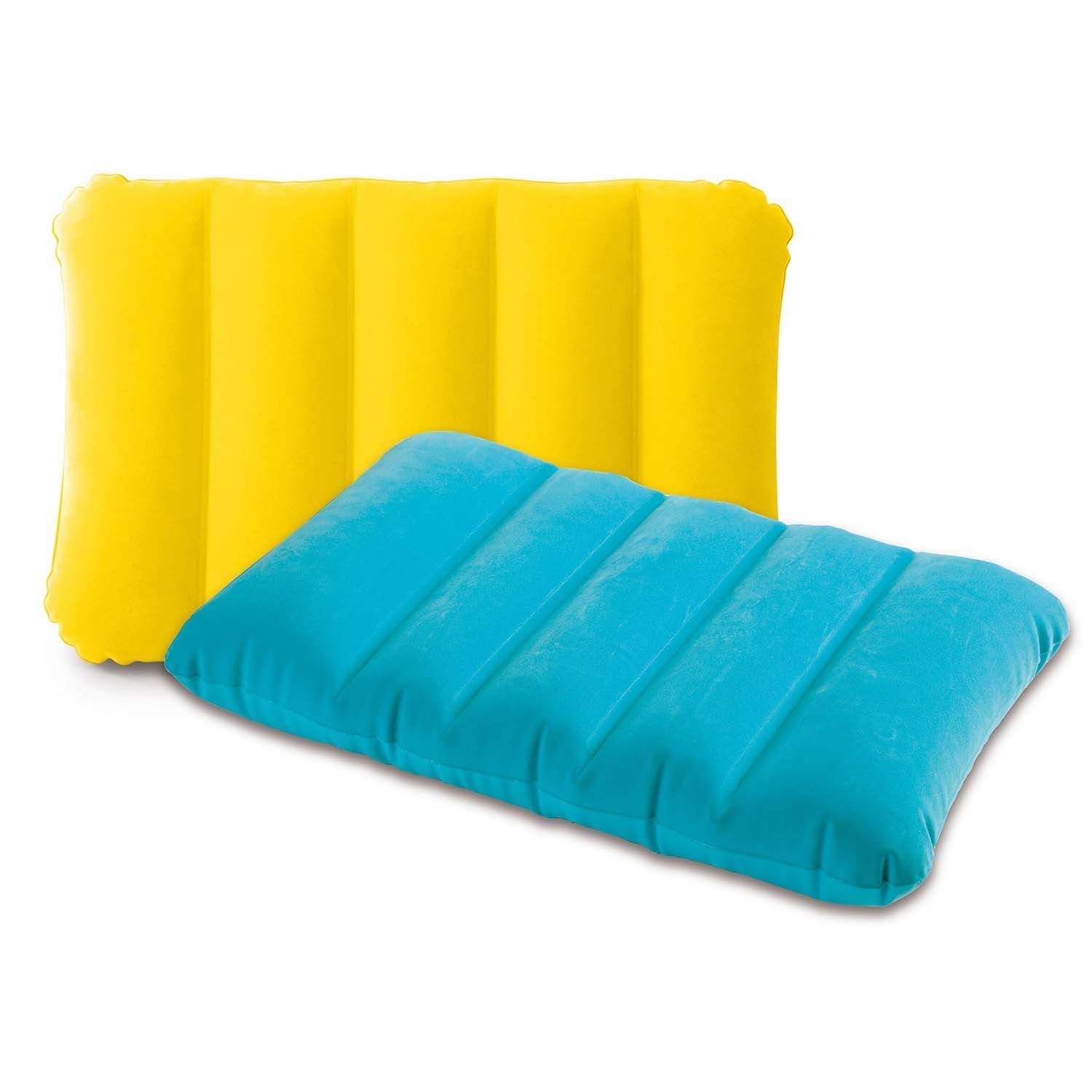 Super uppblåsbar kudde 43 x 28 x 9 cm INTEX 68676 gul | Hem & Hobby | Pryloteket