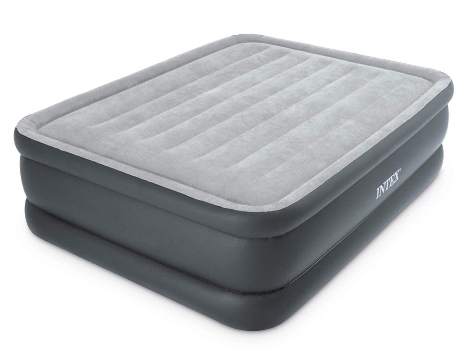 Oppustelig madras 203x152x51 cm med indbygget elektrisk pumpe INTEX 64140