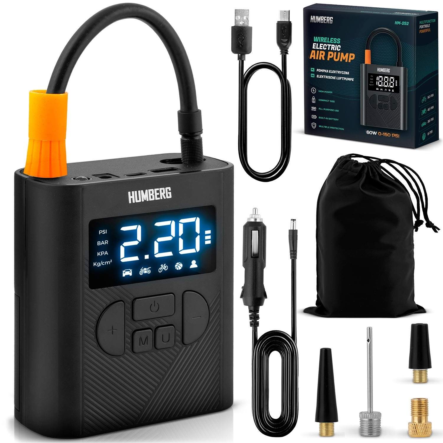 HM-252 Humberg trådløs elektrisk pumpe