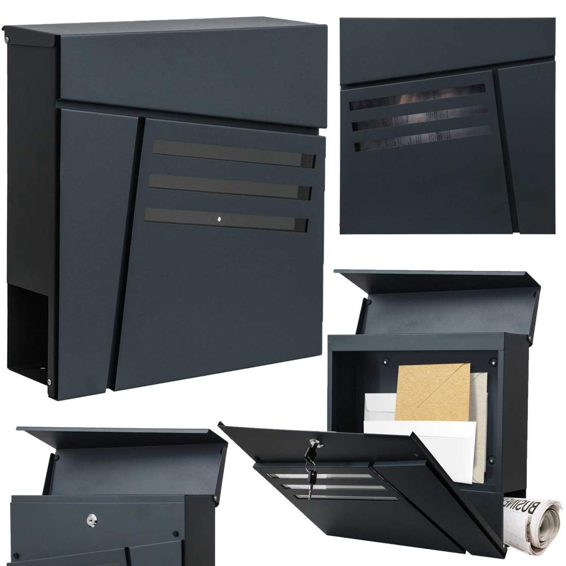 Brevlåda 37x37x10cm antracit 4996 | Hem & Hobby | Pryloteket