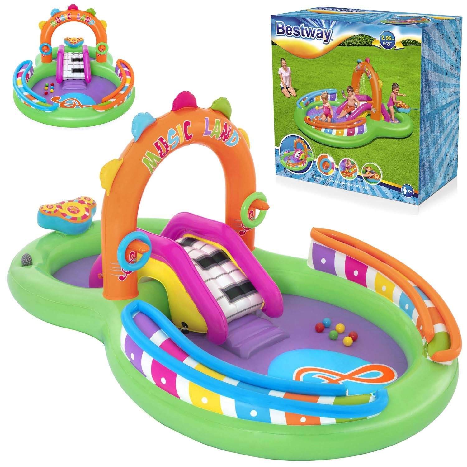 Sing 'N splash oppustelig legeplads 295 x 190 x 137 cm Bestway 53117