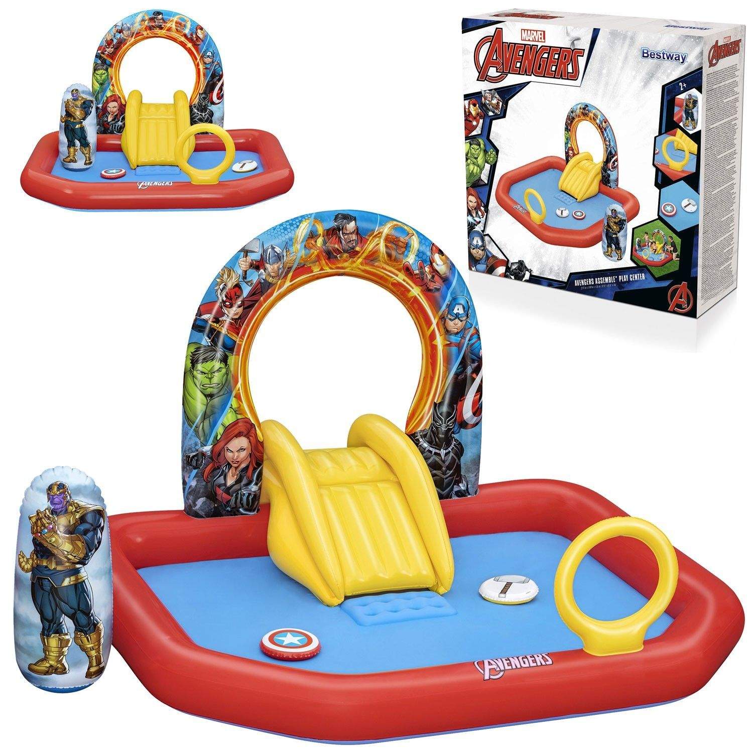 Avengers oppustelig legeplads 211 x 198 x 125 cm Bestway 98800
