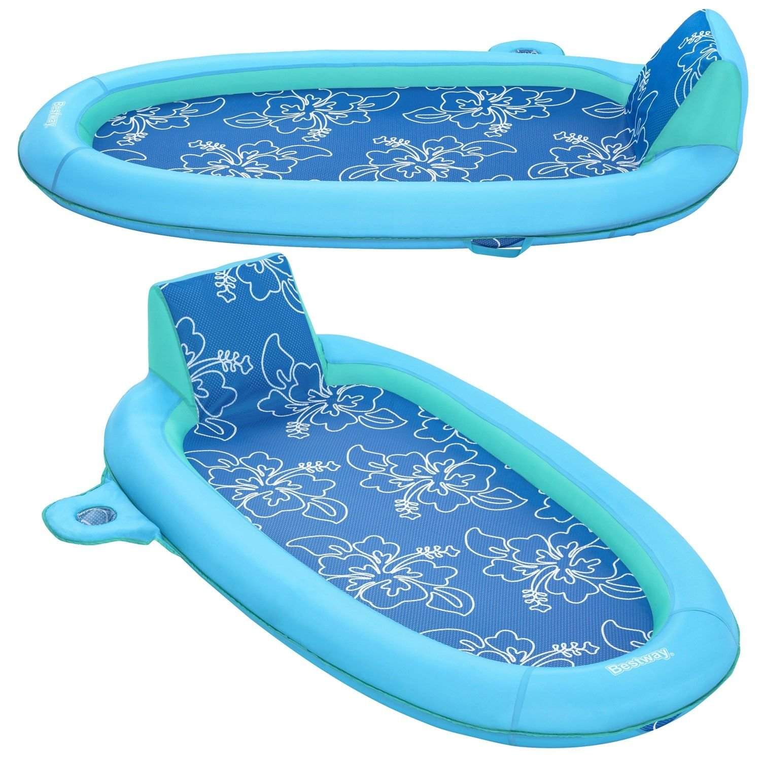 Bestway 43733 oppustelig svømmemadras med ryglæn